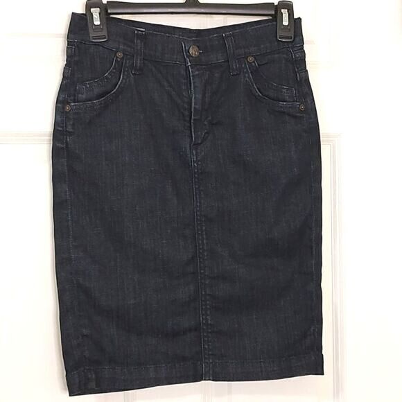 Citizens of Humanity Hutton #379 Stretch High Waist Pencil Denim Skirt Size 25 - Picture 1 of 11